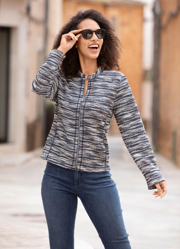 Blusenjacke aus Boucl&eacute; 