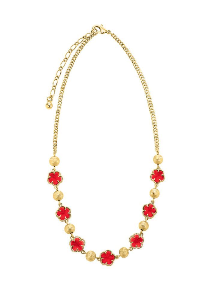 Schmuckset, 3-teilig, im Blumendesign 