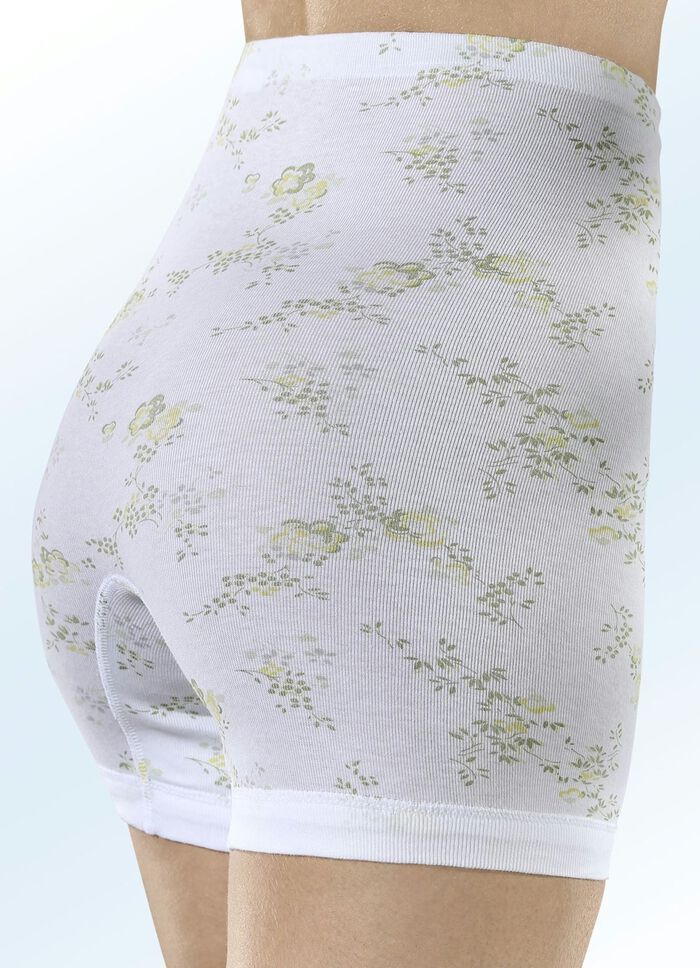 F&uuml;nferpack Unterhosen mit Bl&uuml;tendessin 