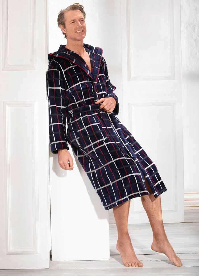 Bademantel mit Kapuze 