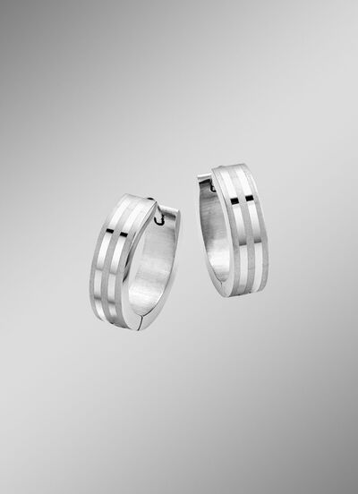 Klappcreolen aus Edelstahl 