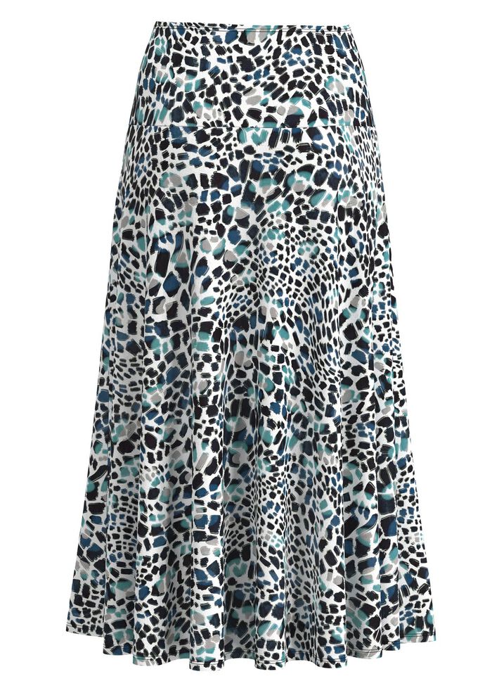 Rock mit farbbrillantem Druck 