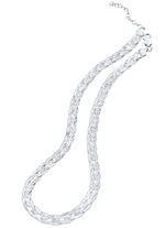 Diamantierte Zopf-Geflechtkette 