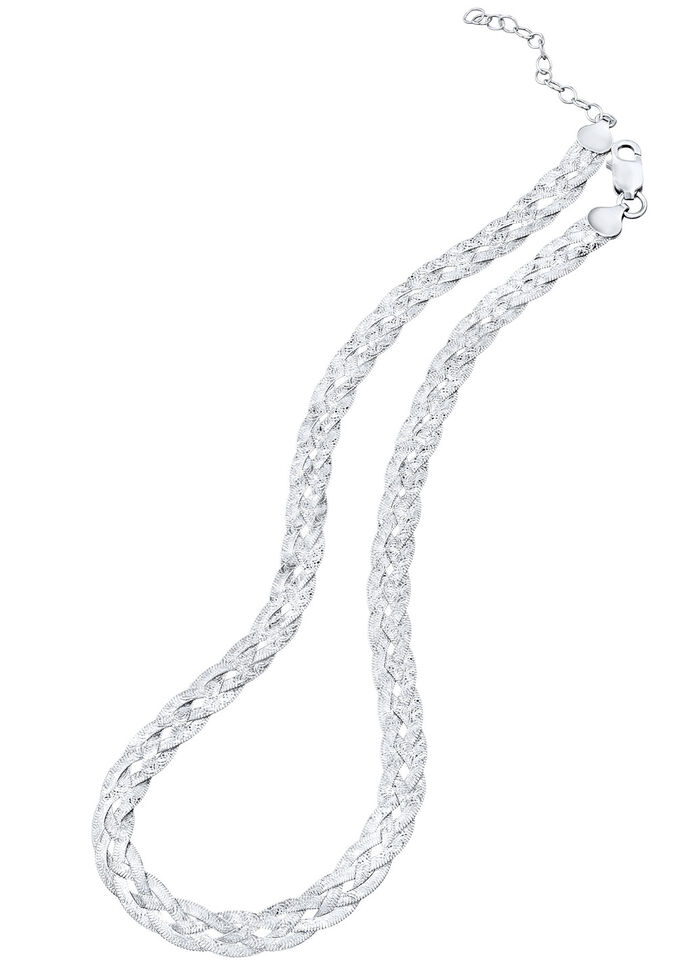 Diamantierte Zopf-Geflechtkette 