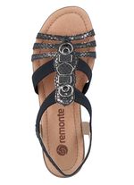 Remonte Riemchen-Sandalen mit Metallschmuck SCHWARZ