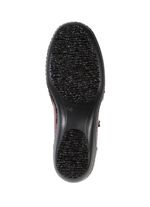 ELENA EDEN Bootie aus teilweise reptilgepr&auml;gtem Nappaleder BURGUND