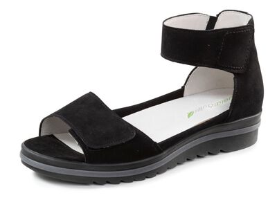 Waldl&auml;ufer Sandale mit herausnehmbarem Lederfussbett 