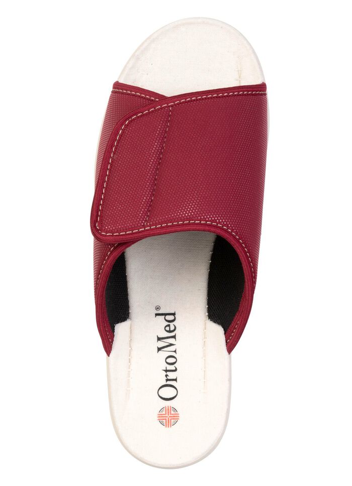 Bequeme Damen-Hausschuhe, Weite H, mit Klettverschluss 