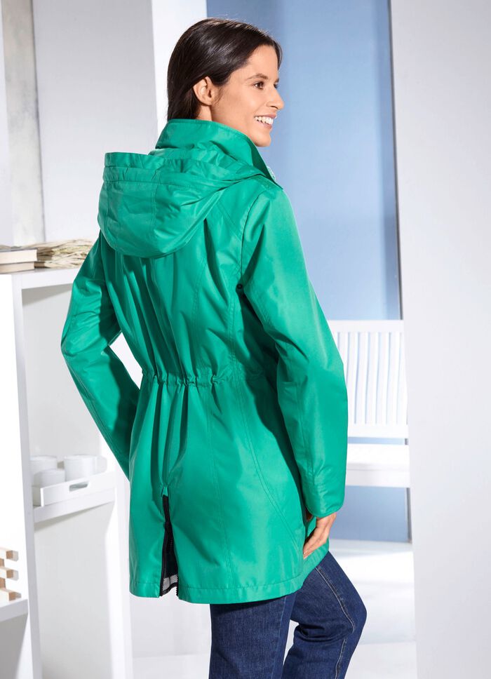 Funktionsjacke mit abnehmbarer Kapuze 