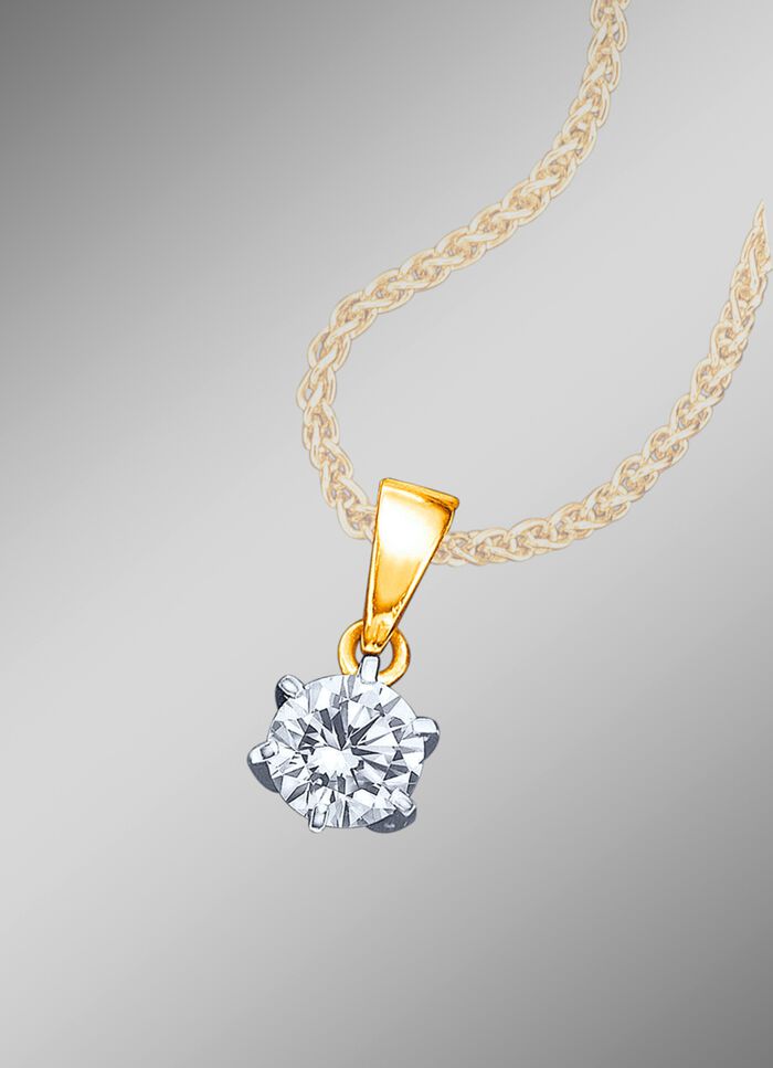 Solit&auml;ranh&auml;nger mit lupenreinem Brillant 