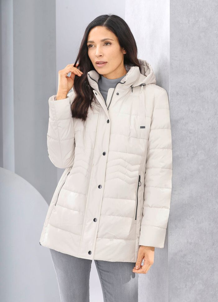 Funktionsjacke mit L&auml;ngssteppung seitlich 