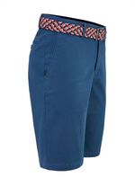 L&auml;ssige &laquo;Redpoint&raquo;-Bermudas mit Stoffg&uuml;rtel in 3 Farben DUNKELBLAU