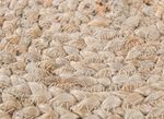 Flechtteppich, handgeflochten aus 100% Jute 