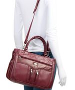 Laurina, Tasche, Damen, mit abnehmbarem, verstellbarem Umh&auml;ngeriemen BORDEAUX
