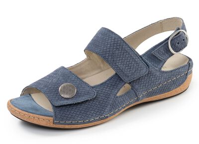 Waldl&auml;ufer, bequeme Damen-Sandalen, Weite H, mit herausnehmbarem Fussbett 