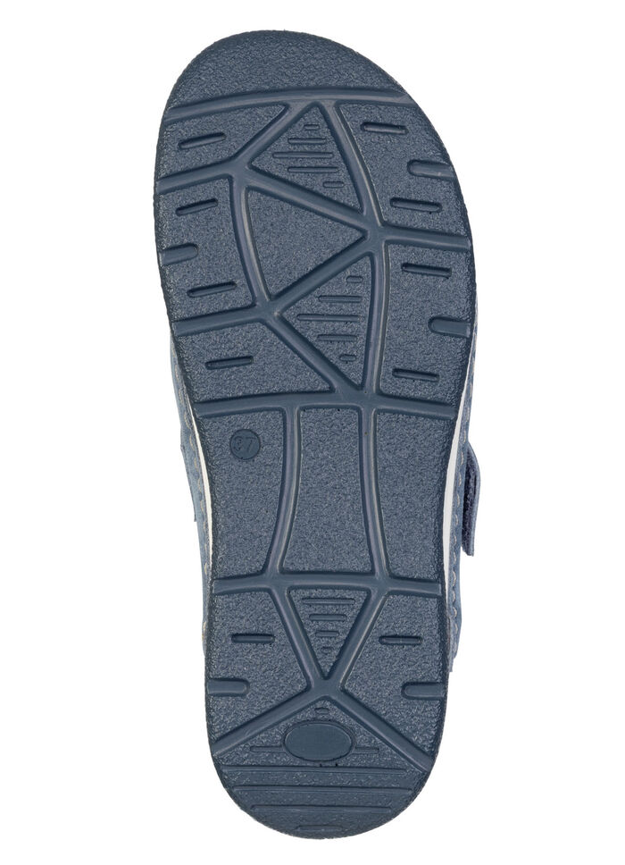 ELENA EDEN, klassische Damen-Clogs, Weite H, mit herausnehmbarem Fussbett JEANSBLAU