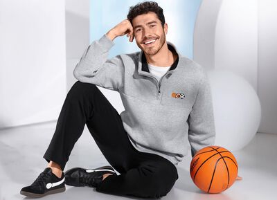 Freizeitset mit kurzem Reissverschluss 