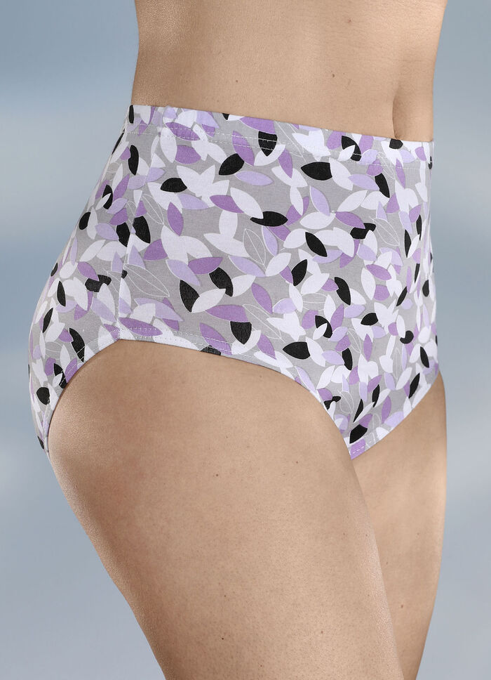 Viererpack Slips mit Druckdessin 