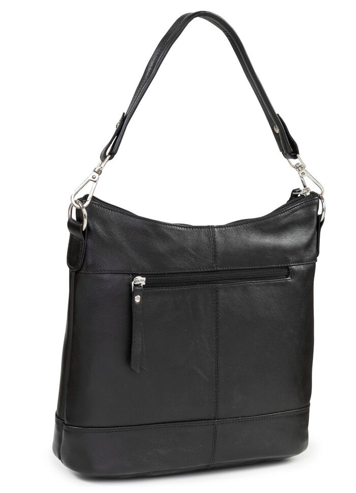 Laurina, Tasche, Damen, mit verstellbarem, abnehmbarem Umh&auml;ngeriemen SCHWARZ