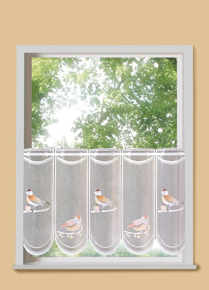 Handcolorierter Kurzstore mit Stangendurchzug 