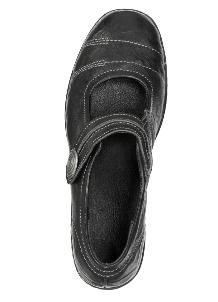 ELENA EDEN, bequeme Damen-Spangenschuhe, Weite H, mit herausnehmbarem Fussbett 