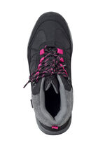 Schnür-Bootie mit Klimamembrane SCHWARZ-GRAU-PINK