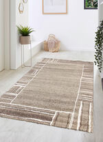 Br&uuml;cken und Teppiche mit fein gearbeiteter Bord&uuml;re BEIGE