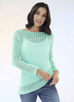 Pullover aus Bändchengarn 