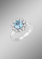 Damenring im Blumendesign 