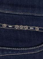 Jeans mit dezenter Strasszier DUNKELBLAU