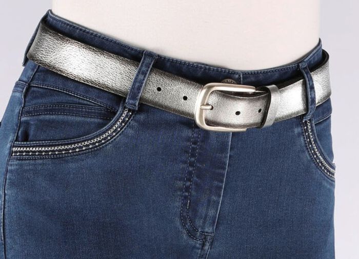 Trendiger Damen-G&uuml;rtel, aus Leder, 3 cm breit 