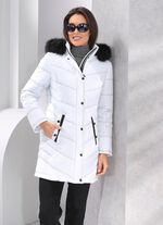 Longjacke mit abnehmbarer Kapuze 