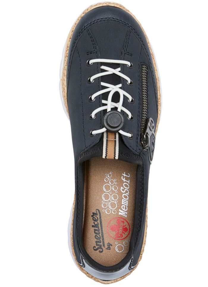 Rieker, sportliche Damen-Sneaker, mit MemoSoft Decksohle 