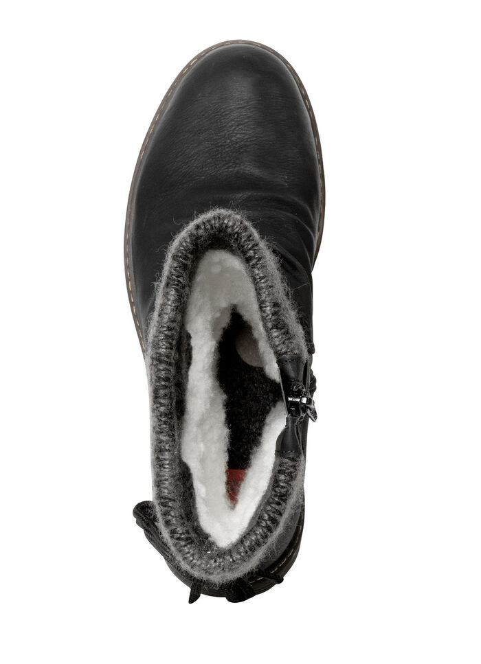 Rieker Stiefel in Knitteroptik SCHWARZ-GRAU