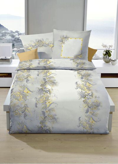 B&uuml;gelleichte Bettw&auml;sche-Garnitur mit Reissverschluss 