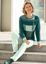 Pullover mit Patchworkdessin  