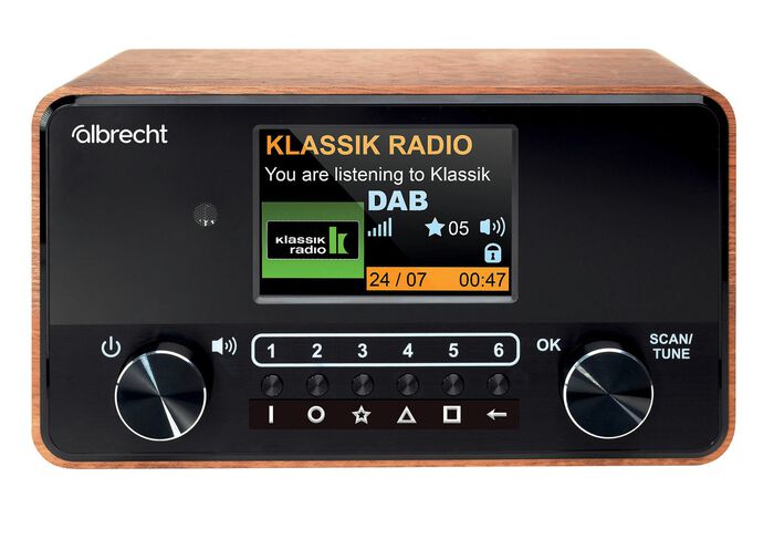 Digital-Radio mit grossem Farbdisplay 