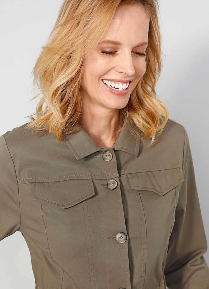 Blazer mit Schubtaschen 