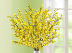 Täuschend echt aussehende Forsythienzweige, 5er-Set 