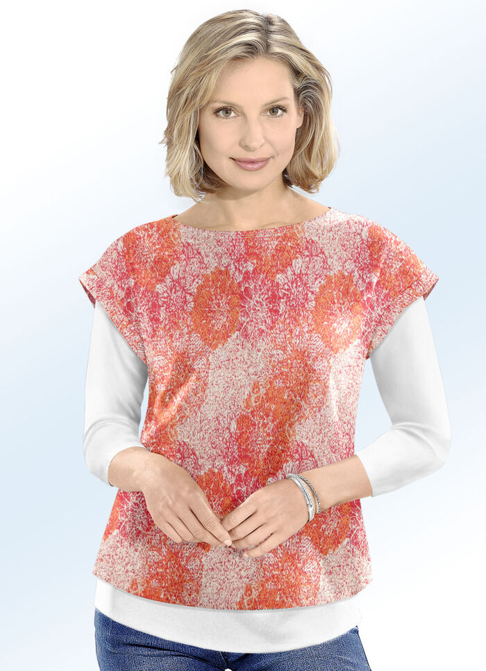 Pullunder in Jacquard-Dessin HUMMER-ECRU