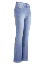 Jeans mit leicht ausgestellter Beinweite HELLBLAU