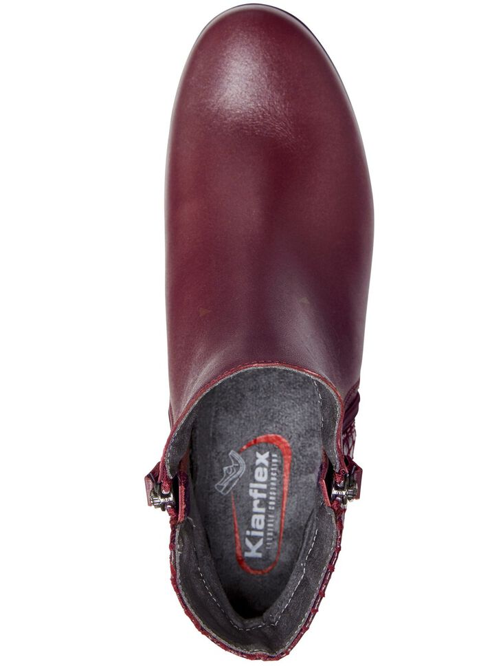 ELENA EDEN, elegante Damen-Stiefeletten, Weite G, mit herausnehmbarem Fussbett BURGUND
