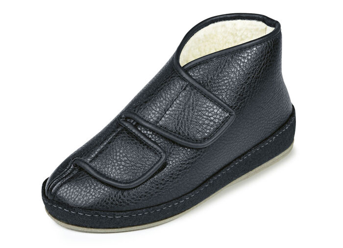 Gefütterter Therapieschuh für Sie & Ihn SCHWARZ