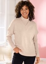 Pullunder mit Rippenakzenten 