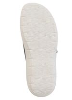 Zweierpack Pantoletten aus Nubuk- und Nappasynthetik 