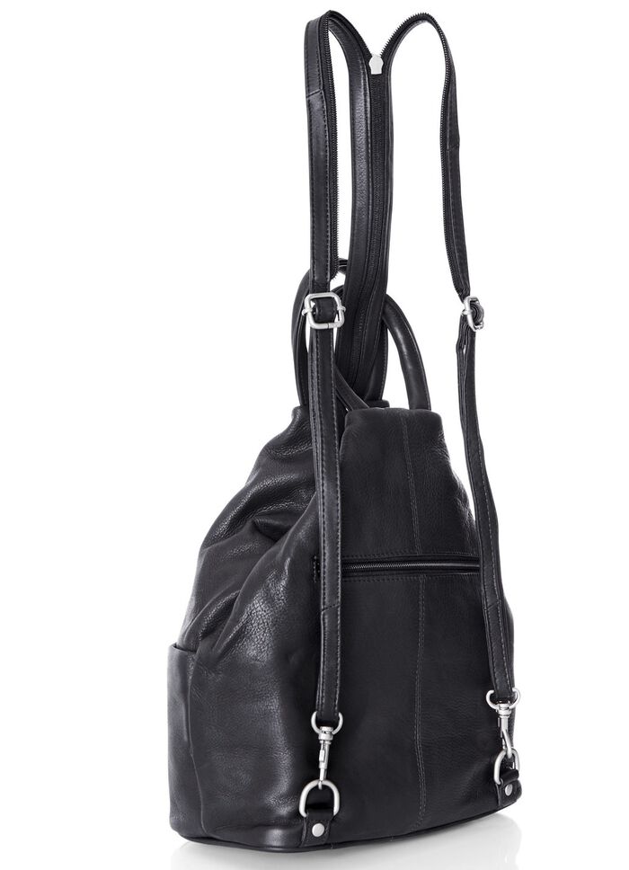 Laurina, Rucksack, Damen, mit zwei durch Reissverschluss teilbare Umh&auml;ngeriemen 