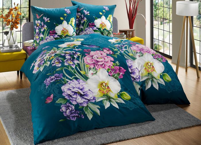 Kaeppel-Bettw&auml;sche-Garnitur mit Reissverschluss 