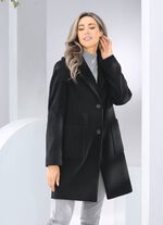 Kurzmantel mit Knopfleiste 