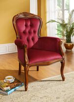 Toller Sessel mit Federkernpolsterung NUSSB.-BORD.