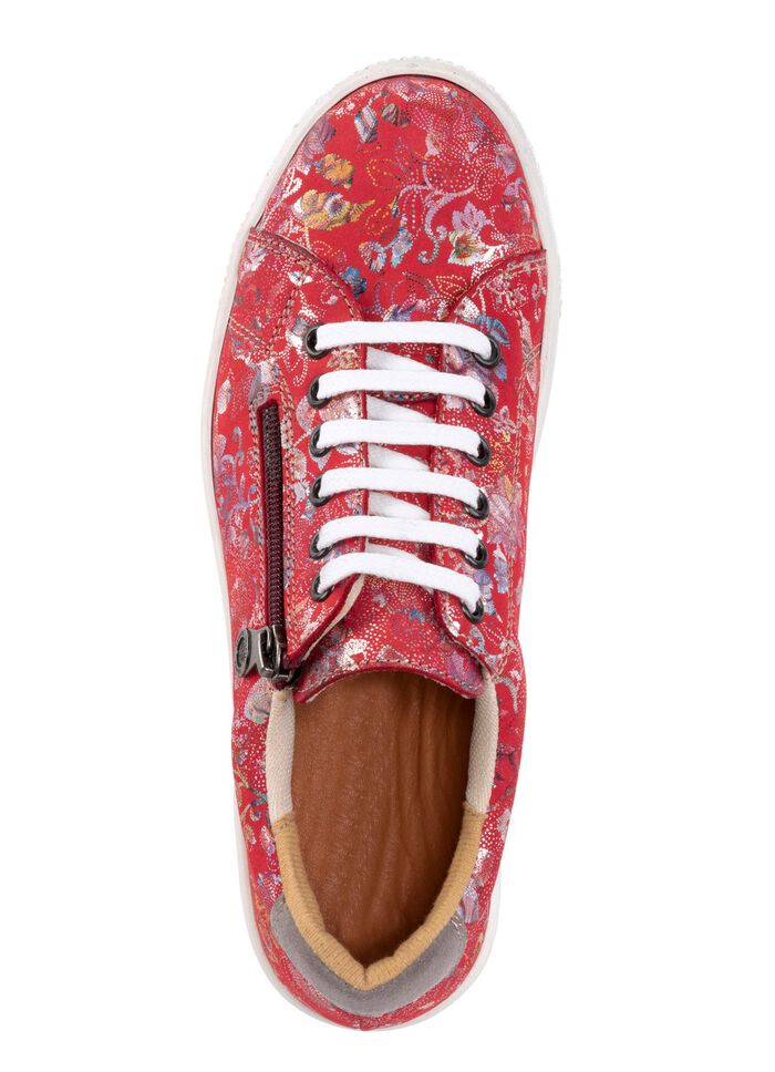 ELENA EDEN Schn&uuml;rschuh aus effektvoll bedrucktem Nubukleder 